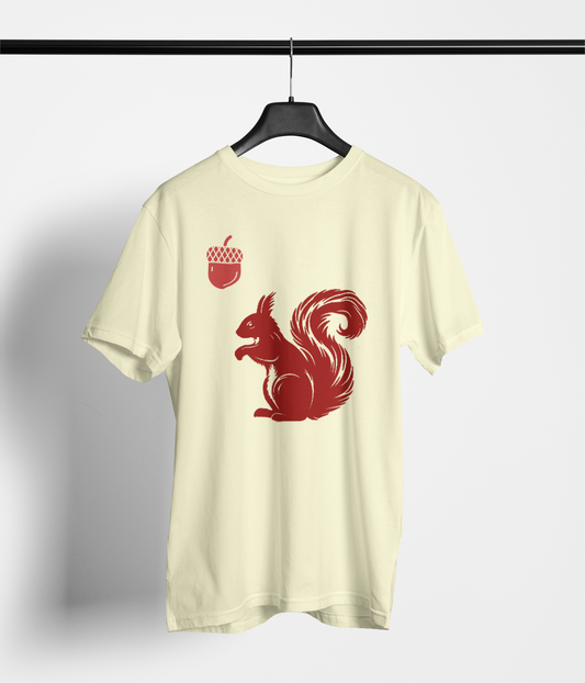 Squirrel and acorn tee