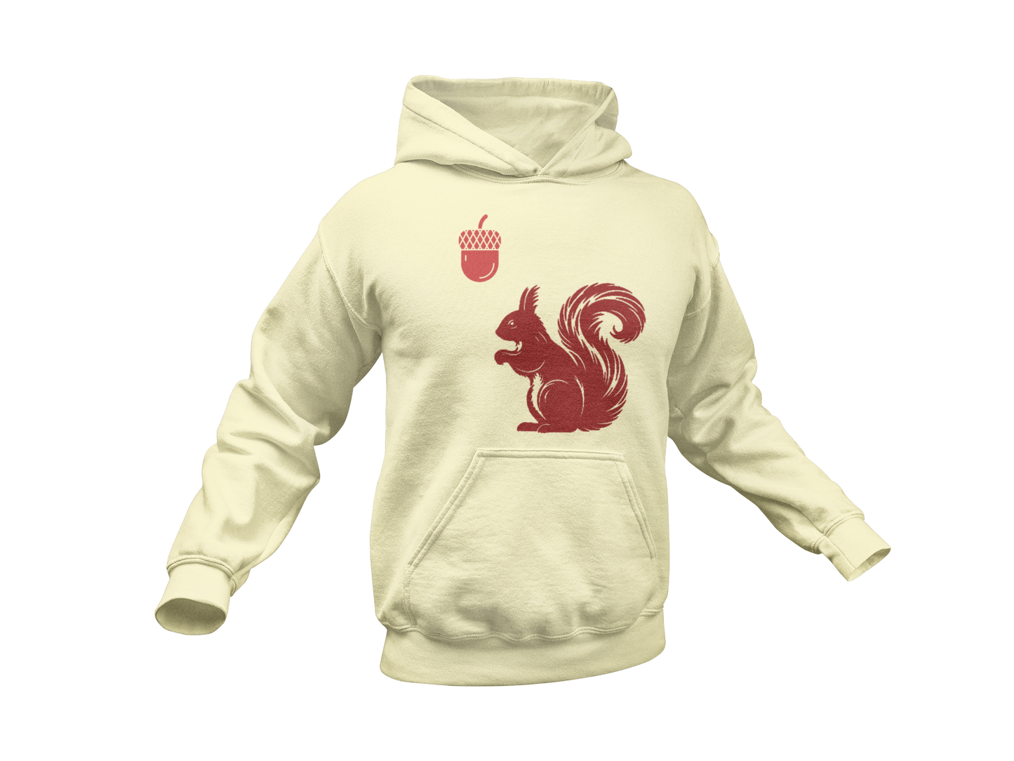 Squirrel and acorn hoodie
