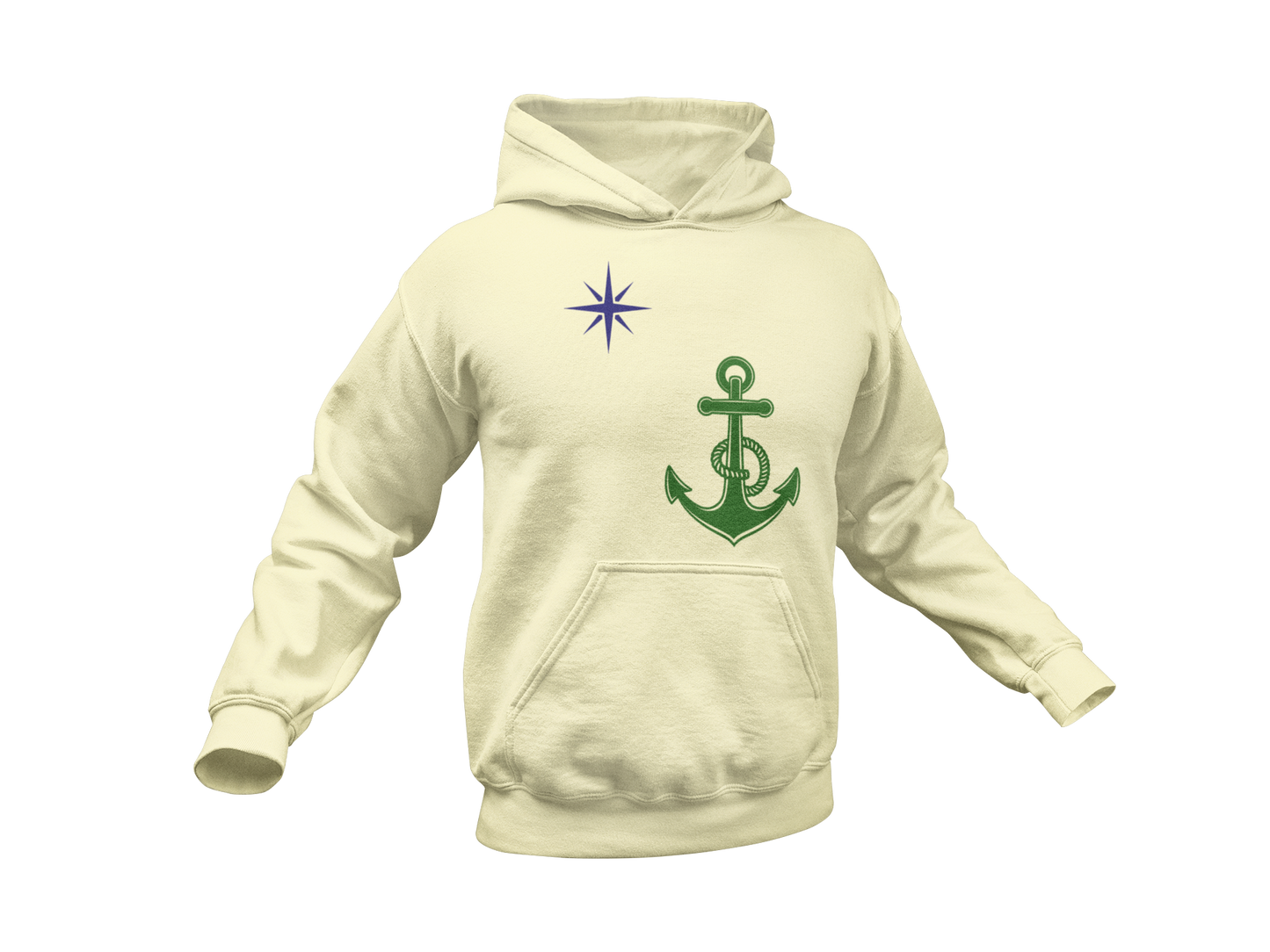 Anchor and North star Hoodie