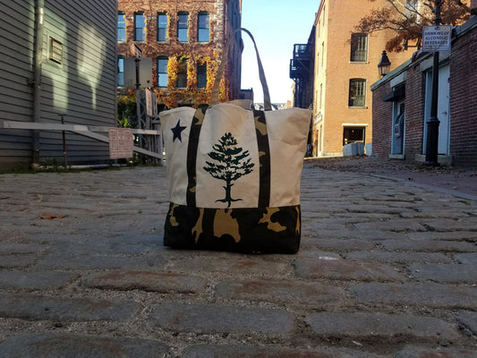 Camo First Flag tote